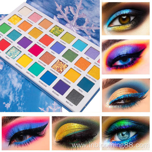 Matte Shimmer Custom Highly Pigmented Colorful Eye Shadow